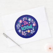 Wees aardig ronde sticker (Envelop)