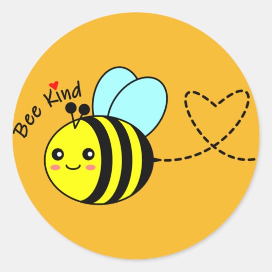 Wees aardig ronde sticker (Voorkant)