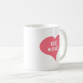 WEES AARDIG Roze Liefdeshart Koffiemok (Voorkant rechts)