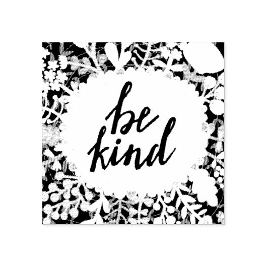 Wees aardig rubberstempel (Afrduk)