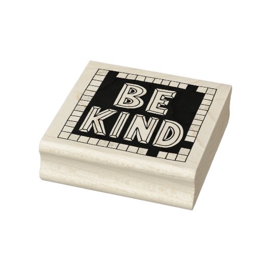Wees aardig rubberstempel (Stempel)