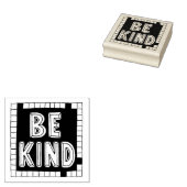 Wees aardig rubberstempel (Gestempeld)