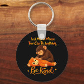 Wees Aardig Schattig Baby Aap Stomp Team Sleutelhanger (Voorkant)