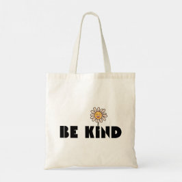 Wees Aardig Schattig Glimlachende Madeliefjesbloem Tote Bag