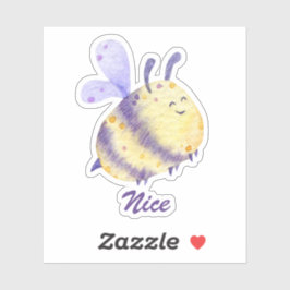 *~* Wees aardig Schattige Fuzzy Leraar Moeder Papa Sticker