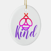 Wees aardig - schattige honingbijenontwerpen keramisch ornament (Rechts)