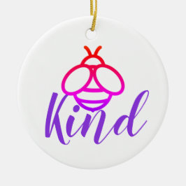 Wees aardig - schattige honingbijenontwerpen keramisch ornament