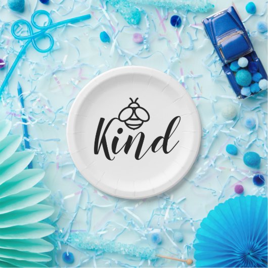 Wees aardig - schattige honingbijenontwerpen papieren bordje (Feest)