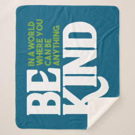 Wees aardig sherpa deken