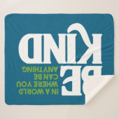 Wees aardig sherpa deken (Voorkant (horizontaal))