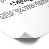 Wees aardig (standaard fotolijst formaat) poster (Hoek)