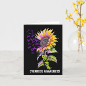 Wees Aardig Sunflower Overdosis Bewustzijn  Kaart (Gele Bloem)