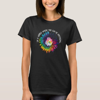 Wees Aardig Sunflower Tie Dye Unity Dag Anti Peste T-shirt