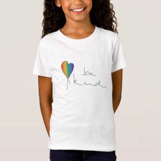 Wees aardig T-shirt, Kindness, Love, Rainbow, T-sh T-shirt (Voorkant)