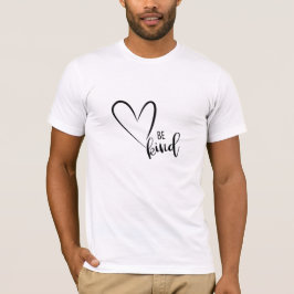 Wees aardig T-shirt, Kindness, Love, Red Heart, T- T-shirt
