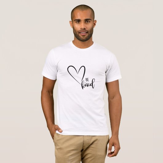 Wees aardig T-shirt, Kindness, Love, Red Heart, T- T-shirt (Voorkant volledig)