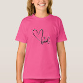 Wees aardig T-shirt, Kindness, Love, Red Heart, T- T-shirt (Voorkant)
