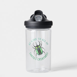 Wees aardig tegen alle creaties van beetle Lovebug Waterfles