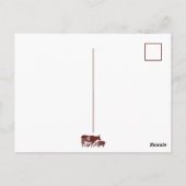 Wees aardig tegen alle soorten Maroon Vegetarian M Briefkaart (Achterkant)