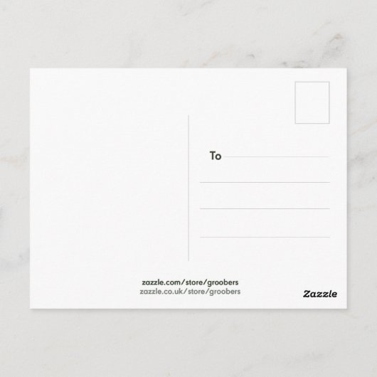 Wees aardig tegen alle zachte prijsopgave met zwar briefkaart (Achterkant)
