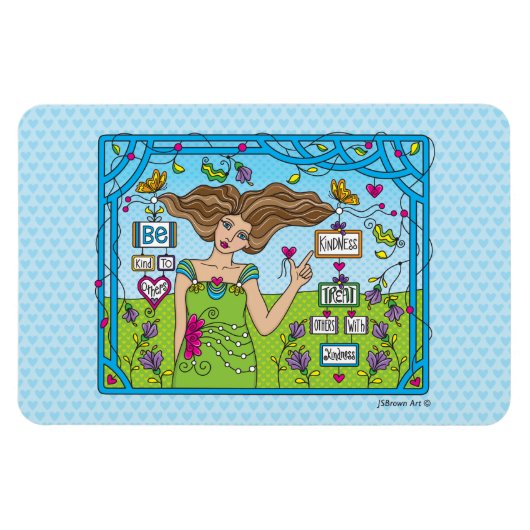 Wees aardig tegen anderen_Flexibel Magnet 6 x 4 in Magneet (Horizontaal)