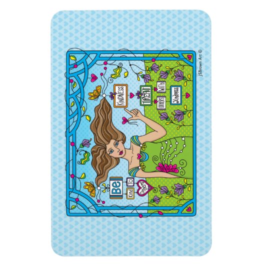 Wees aardig tegen anderen_Flexibel Magnet 6 x 4 in Magneet (Verticaal)