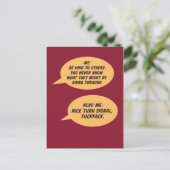 Wees aardig tegen anderen Joke Briefkaart (Staand voorkant)