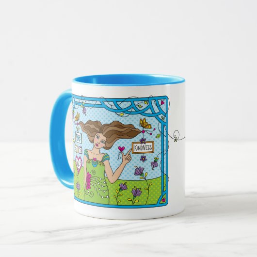 Wees aardig tegen anderen_ mok (Voorkant links)