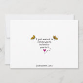 Wees aardig tegen anderen_vlakke Kaart 7 x 5 inch (Achterkant)