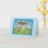 Wees aardig tegen anderen_Wenskaart Kaart (Gele Bloem)