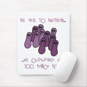 Wees aardig tegen bacteriën muismat (Met muis)