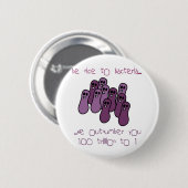 Wees aardig tegen bacteriën ronde button 5,7 cm (Voorkant /achterkant)