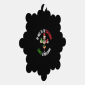 Wees aardig tegen de barman grappig kerstcadeau ornament kaart (Rechts)