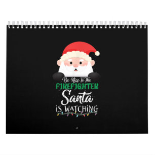 Wees aardig tegen de brandweerman die Kerstmis vol Kalender
