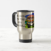 Wees aardig tegen de bus Driver Travel Mug Reisbeker (Voorkant links)