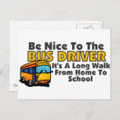 Wees aardig tegen de busbestuurder briefkaart (Voorkant / Achterkant)