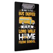 Wees aardig tegen de busbestuurder klembord (Rechts)