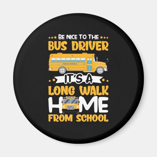 Wees aardig tegen de busbestuurder magneet (Voorkant)