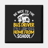 Wees aardig tegen de busbestuurder magneet (Voorkant)