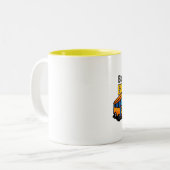 Wees aardig tegen de busbestuurdersMok Tweekleurige Koffiemok (Voorkant links)