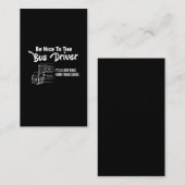 Wees aardig tegen de buschauffeur, het is een lang visitekaartje (Voorkant / Achterkant)