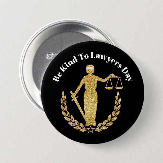 Wees aardig tegen de Button van de Dag van de Advo (Voorkant /achterkant)