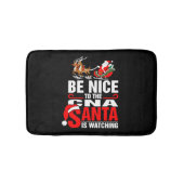 Wees aardig tegen de CNA die de Kerstman kijkt Badmat (Voorkant)