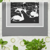 Wees aardig tegen de Cook White Pelicans Kitchen T Theedoek (Gevouwen)