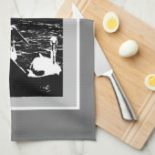 Wees aardig tegen de Cook White Pelicans Kitchen T Theedoek (Quarter Fold)