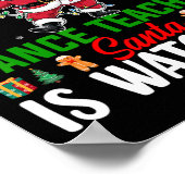 Wees aardig tegen de dansleraar die de kerstman na poster (Hoek)