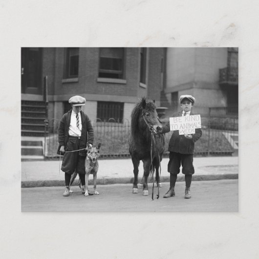 Wees aardig tegen de dierentuin Week 1923 Briefkaart (Voorkant)