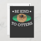 Wees aardig tegen de diervriendelijke dierliefhebb briefkaart (Voorkant / Achterkant)