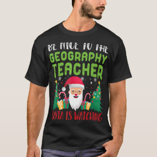 Wees aardig tegen de geografische leraar die de ke t-shirt