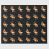 Wees aardig tegen de otters Funny Otter Pun Dark B Cadeaupapier (Vlak)